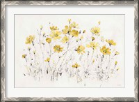 Framed Wildflowers I Bright Yellow