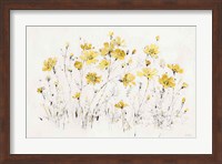 Framed Wildflowers I Bright Yellow