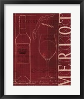 Framed Wine Blueprint II