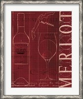 Framed Wine Blueprint II