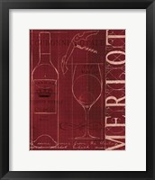 Framed Wine Blueprint II