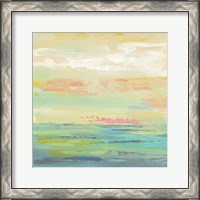 Framed 'Pink Clouds II' border=