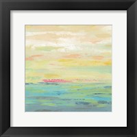 Framed 'Pink Clouds I' border=