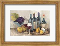 Framed Wine and Fruit I v2 Light