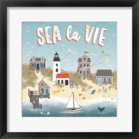 Seaside Village III Framed Print