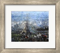 Framed Blue Paris