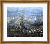 Framed Blue Paris