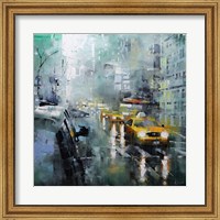 Framed New York Rain