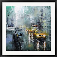 Framed New York Rain