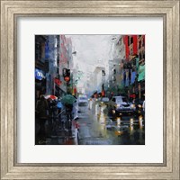 Framed St. Catherine Street Rain