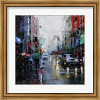 Framed St. Catherine Street Rain