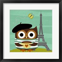 Framed Owl in Paris