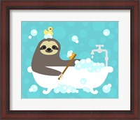 Framed Scrubbing Bubbles Sloth