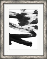 Framed Black and White Strokes 5