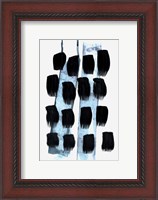 Framed Black White Blue