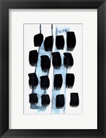 Framed Black White Blue
