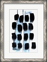 Framed Black White Blue