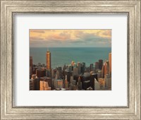 Framed Sunset in Chicago