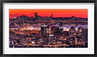 Framed Oakland SF Twilight
