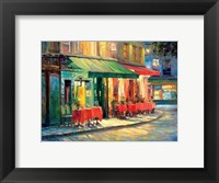 Framed Red & Green Cafe