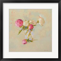 Framed Peonies in Glass No. 2