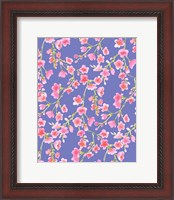 Framed Cherry Blossom Blue