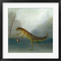 Framed Yuletide Newt