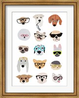 Framed Dogs with Glasses