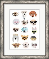 Framed Dogs with Glasses