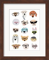 Framed Dogs with Glasses