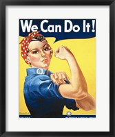 Framed Rosie the Riveter