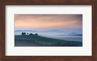 Framed Capella di Vitaleta at Dawn - Tuscany I