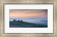 Framed Capella di Vitaleta at Dawn - Tuscany I