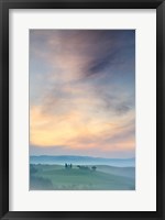 Framed Capella di Vitaleta at Dawn - Tuscany II