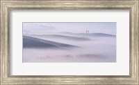 Framed Dawn Mist in Val d'Orcia, Tuscany