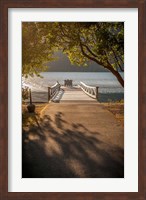 Framed Crescent Lake Pier