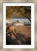 Framed Crescent Lake Pier