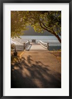 Framed Crescent Lake Pier