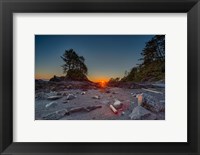 Framed Westcoast Sunset