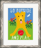 Framed Go Outside and Play