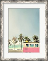 Framed Surf Bus Pink