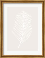 Framed White Leaf