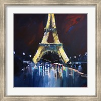 Framed Eiffel Rain