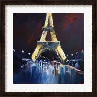 Framed Eiffel Rain