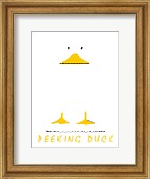 Framed Peeking Duck