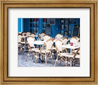Framed Blue Cafe