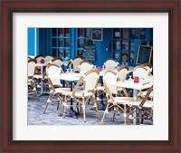 Framed Blue Cafe