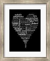 Framed Translation of Love (black)