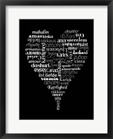 Framed Translation of Love (black)