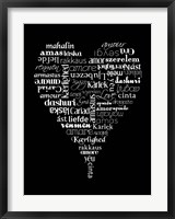 Framed Translation of Love (black)